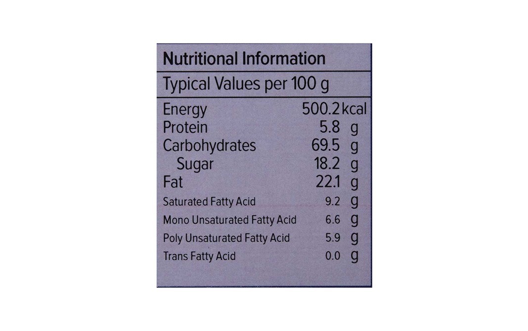 Whole food Fig Walnut Raising Cookies    Pack  120 grams